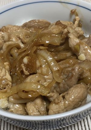 手抜き丼 生姜焼き丼！-レシピのメイン写真