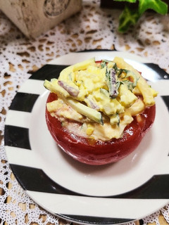 赤みず菜とズッキーニのマカロニサラダ-レシピのメイン写真