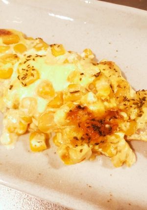簡単！オーブンで鮭のコーンマヨネーズ焼き-レシピのメイン写真