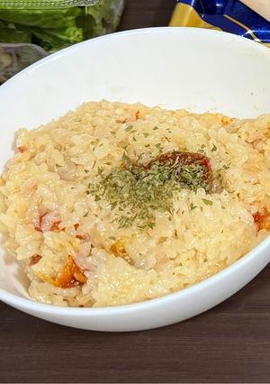 ストウブでドライトマト簡単リゾット-レシピのメイン写真
