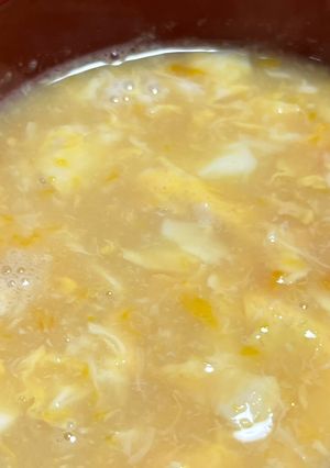 おいしくできた卵の味噌汁-レシピのメイン写真