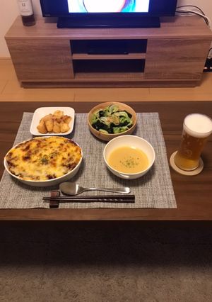 ミートドリア、厚揚げのおかか醤油炒め-レシピのメイン写真