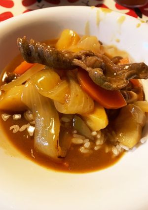 子どもも食べてくれる牛すじ煮込みカレー-レシピのメイン写真