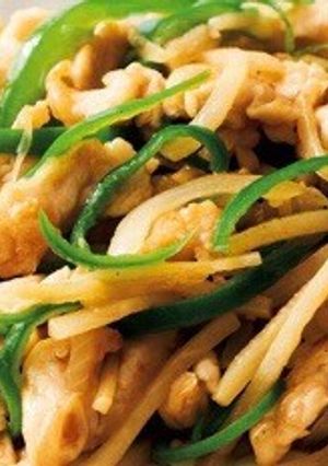 鶏ささみの青椒肉絲-レシピのメイン写真