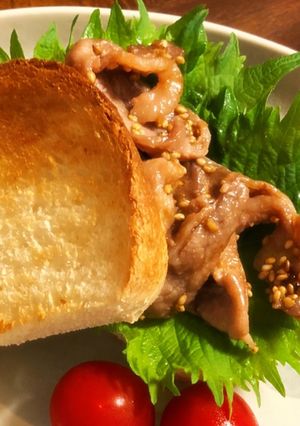 サンドイッチの具にする焼肉-レシピのメイン写真