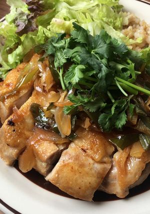 鶏のさっぱりねぎねぎ照焼き-レシピのメイン写真