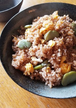 焼きめし！そら豆 炒り玉子-レシピのメイン写真