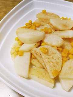 長芋とコーンのバター炒め-レシピのメイン写真