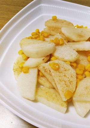 長芋とコーンのバター炒め-レシピのメイン写真