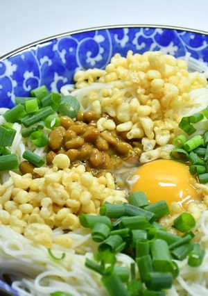 ふわとろ。「なっとうそうめん」-レシピのメイン写真
