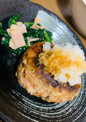 大葉ベーコン食べ応えある和風ハンバーグ♡-レシピのメイン写真
