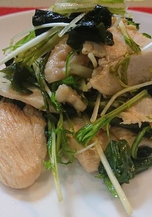 鶏むね肉で作るサラダメシ-レシピのメイン写真