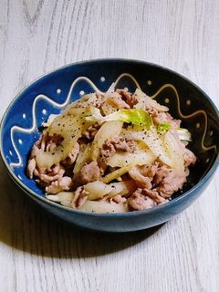 *豚肉とセロリの柚子胡椒炒め*-レシピのメイン写真
