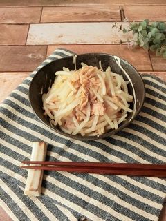 電子レンジ★ツナともやしの梅ぽん酢あえ-レシピのメイン写真