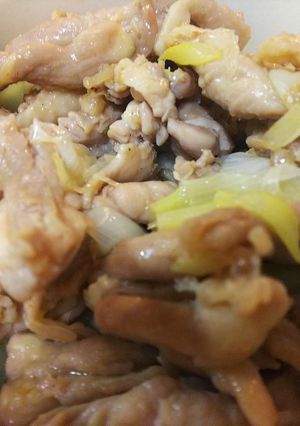 簡単中華・鶏肉（せせり・もも）の葱塩炒め-レシピのメイン写真