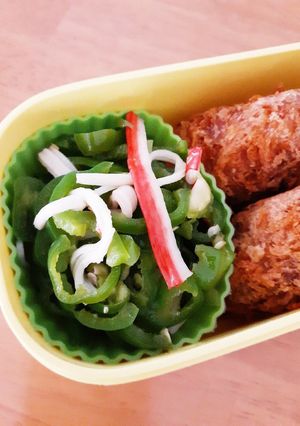 レンジで簡単！中華風かにかまピーマン-レシピのメイン写真