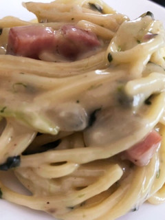 チョー簡単濃厚豆乳クリームパスタ-レシピのメイン写真