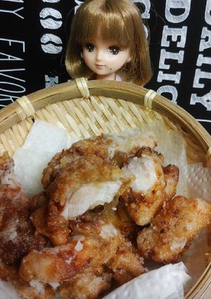 リカちゃん♡ポン酢味？とろろ昆布衣唐揚げ-レシピのメイン写真