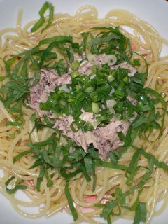 ある物だけで!☆梅ツナ和風パスタ☆-レシピのメイン写真