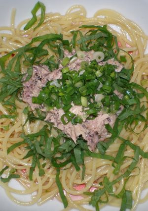 ある物だけで！☆梅ツナ和風パスタ☆-レシピのメイン写真