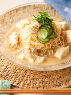 ツナ缶で簡単♪夏にぴったり冷や汁ビーフン-レシピのメイン写真