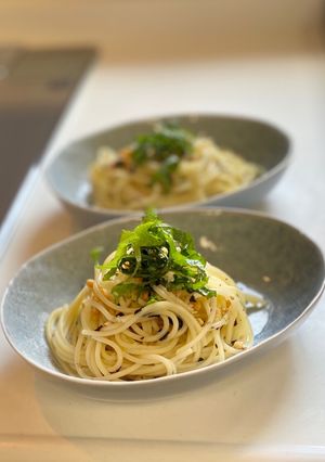 超簡単！お茶漬け海苔でスパゲティ-レシピのメイン写真