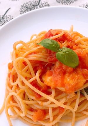 トマトとモッツァレラのパスタ-レシピのメイン写真
