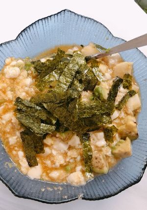 アボカド、山芋、豆腐のわさび醤油和え-レシピのメイン写真