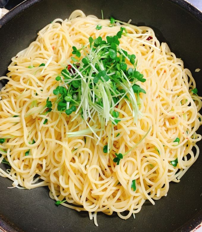 カイワレペペロンチーノ by 藤井21 【クックパッド】 簡単おいしい