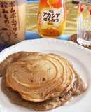 りんご酵母液、ライ麦粉のパンケーキ