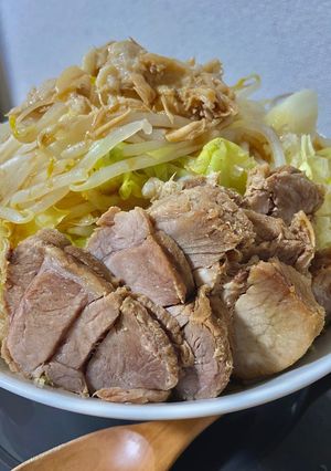 【家二郎】豚骨を使わない二郎系ラーメン-レシピのメイン写真