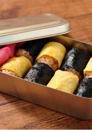 【昭和弁当】おかかごはんのおむすび弁当-レシピのメイン写真
