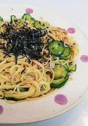 簡単！さっぱりきゅうりとツナの冷製パスタ-レシピのメイン写真