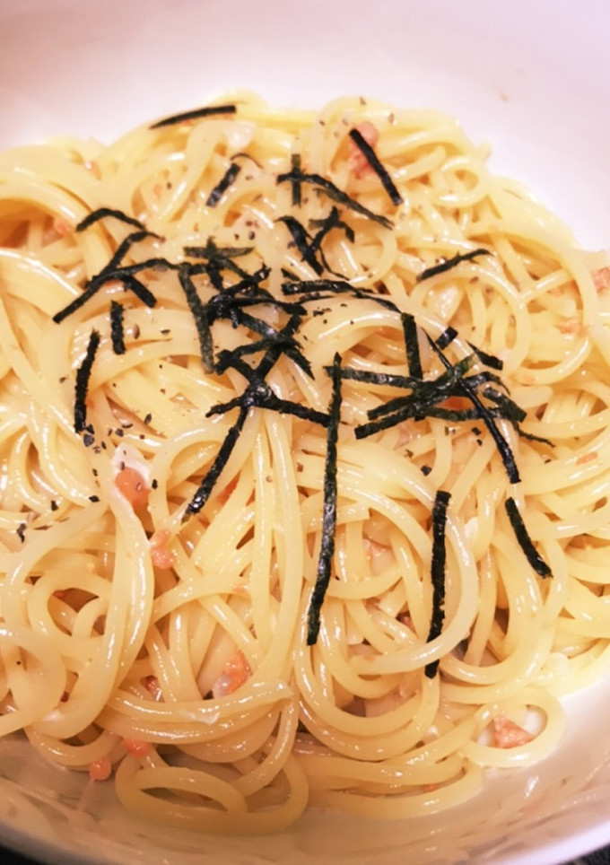 とっても簡単♪鮭フレークマヨパスタ-レシピのメイン写真