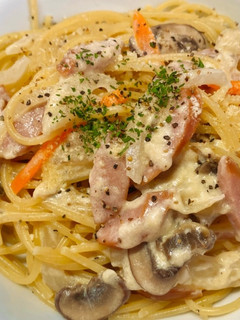 生クリーム不要!具たっぷりクリームパスタ-レシピのメイン写真