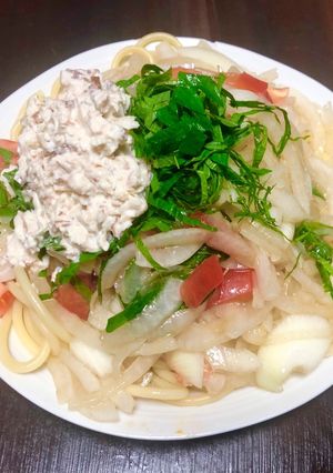 ずぼらの簡単　冷製パスタ-レシピのメイン写真