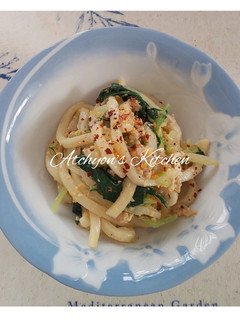 簡単!親子焼きうどん-レシピのメイン写真
