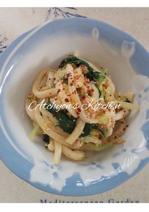 簡単!親子焼きうどん-レシピのメイン写真