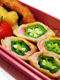 オクラのチーズハム巻き【JA遠州夢咲】-レシピのメイン写真