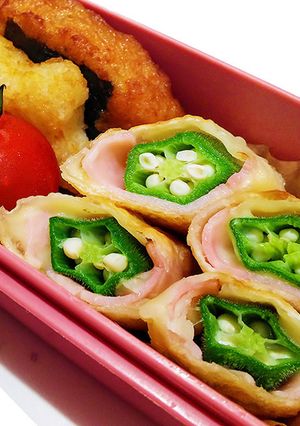 オクラのチーズハム巻き【JA遠州夢咲】-レシピのメイン写真