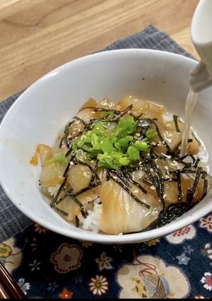 ヒラメのだし茶漬け-レシピのメイン写真