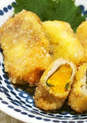 南瓜・大葉の豚バラ巻き！米粉フレーク揚げ-レシピのメイン写真