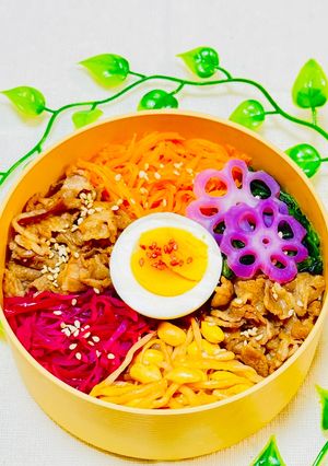 簡単☆美味しい！ビビンバ丼弁当☆-レシピのメイン写真