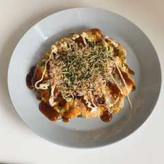 รูปของ 長芋のふわふわお好み焼き