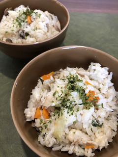 ホットクックで塩鯖炊込みご飯-レシピのメイン写真