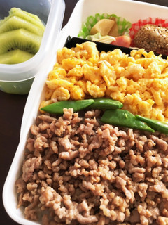 そぼろご飯弁当-レシピのメイン写真