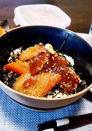 ぱぱ直伝漬け丼-レシピのメイン写真