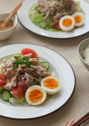 手作りでおいしいゴマだれ◎冷しゃぶサラダ-レシピのメイン写真