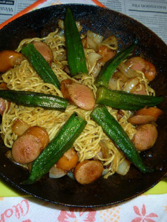 オクラましましの塩焼きそば-レシピのメイン写真