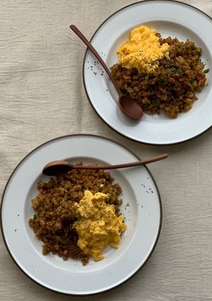 カレーチャーハンふわとろ卵のっけ-レシピのメイン写真